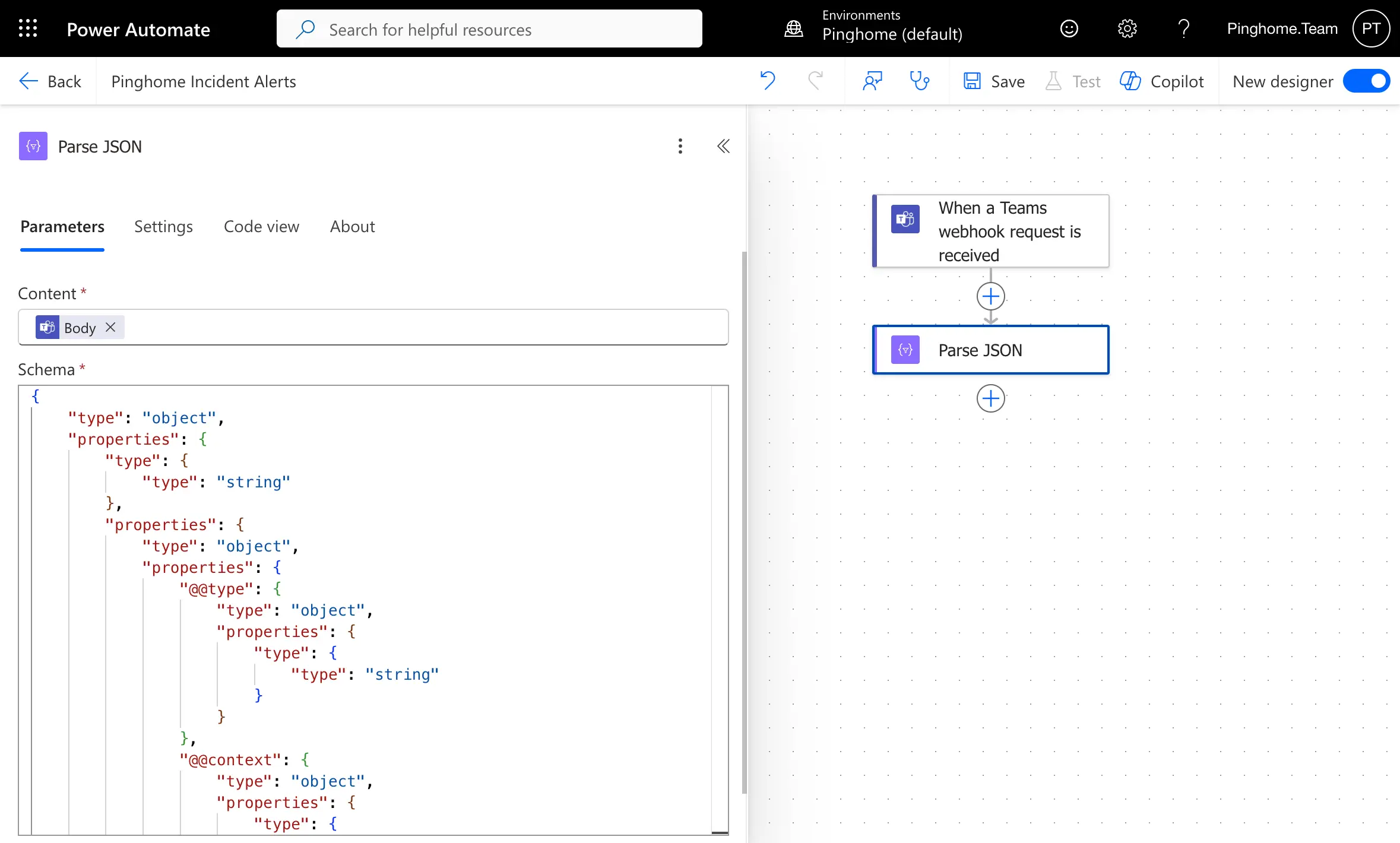 Step 4: Configure Parse JSON
