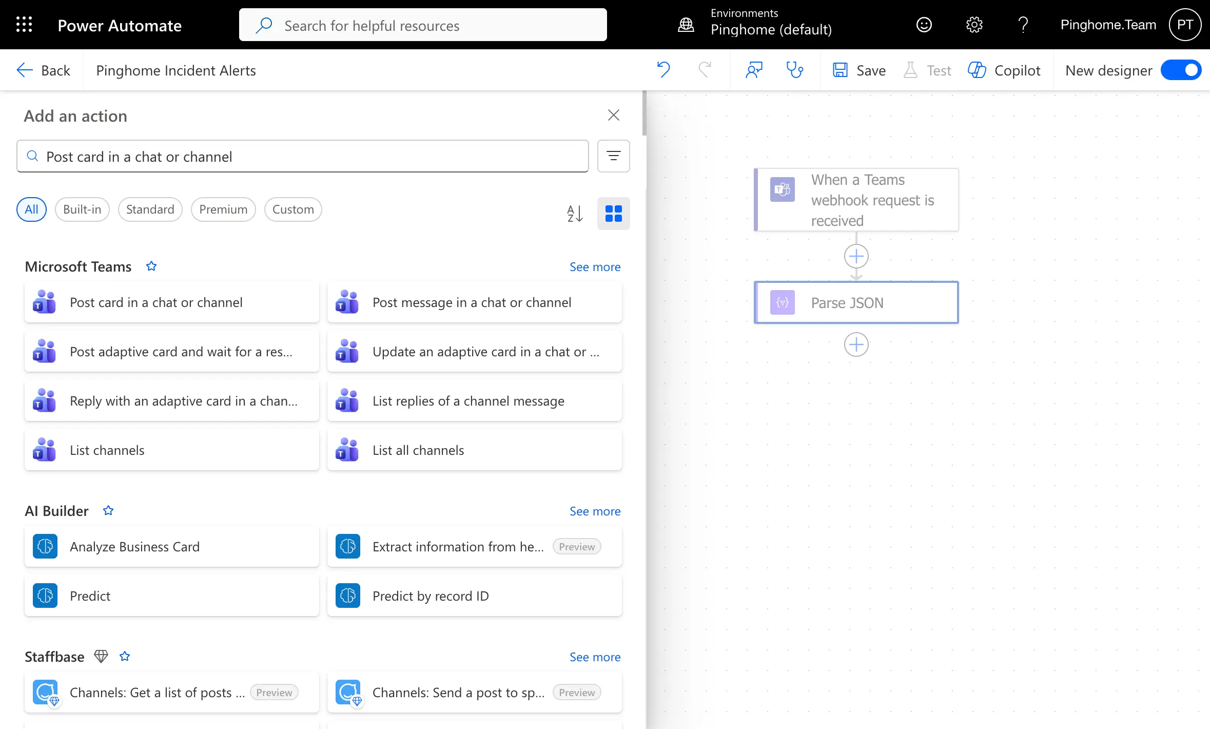 Step 5: Add Post to Channel Action